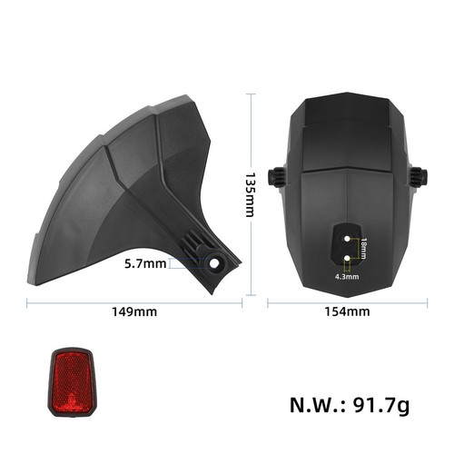 Electric scooter rear splash - scooter,